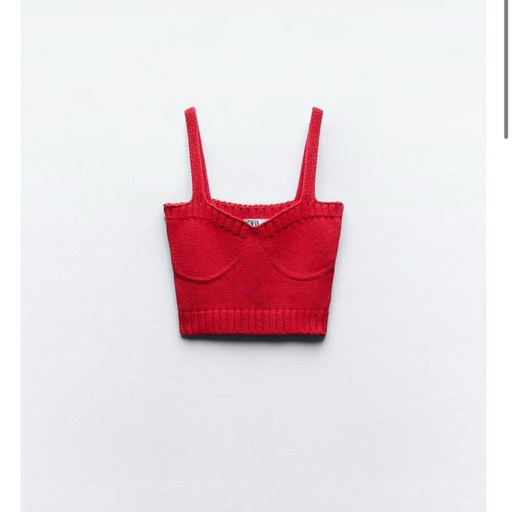 Zara Red Knit Tank